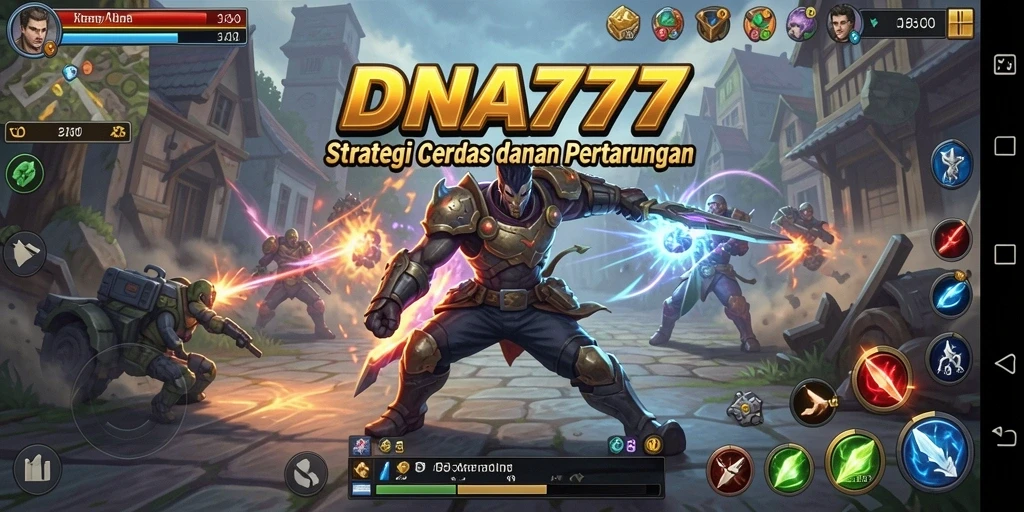 Tangkapan layar dari gameplay taktis di DNA777.