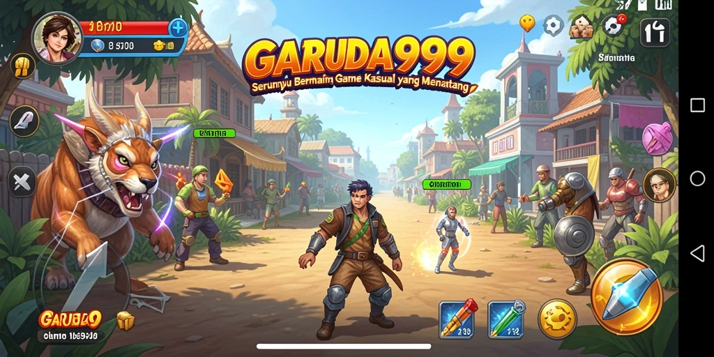 Tampilan gameplay menarik dan penuh warna dari GARUDA999.