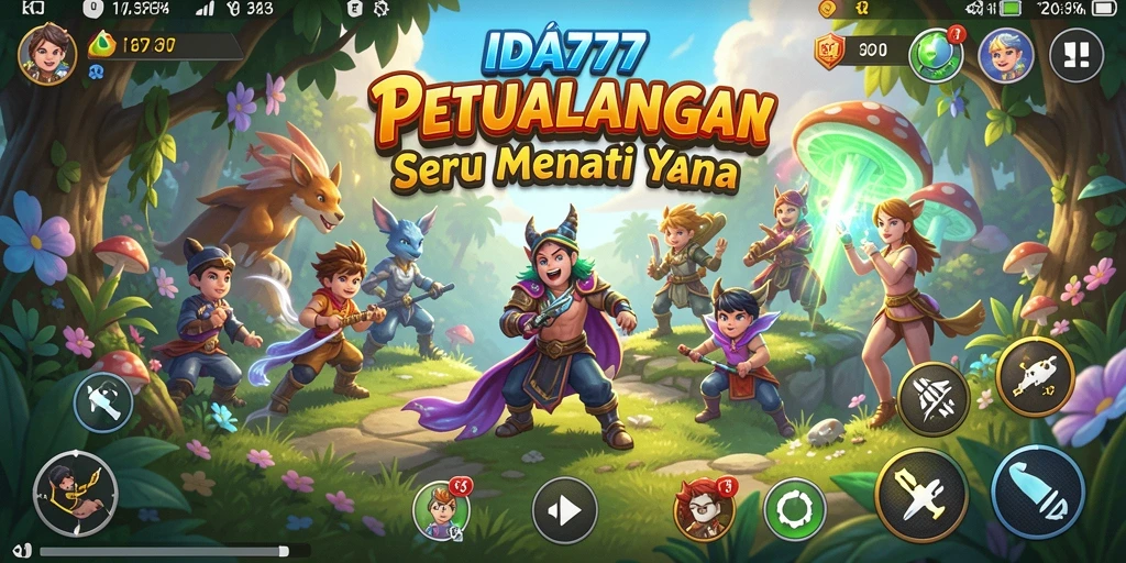 Tangkapan layar IDA777 menampilkan pemain menjelajahi dunia petualangan yang menakjubkan.