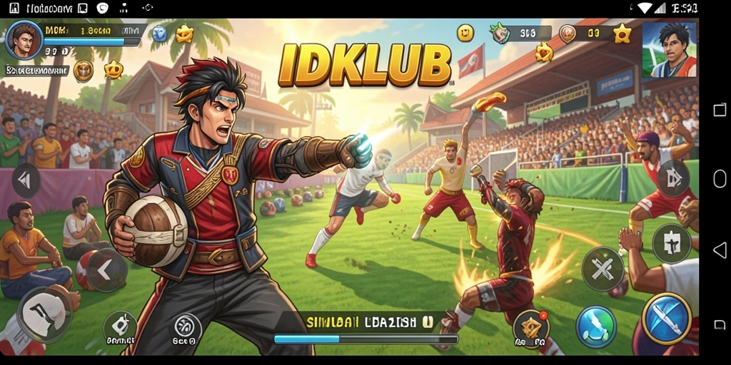 Screenshot game IDKLUB menampilkan gameplay simulasi yang seru dan interaktif.