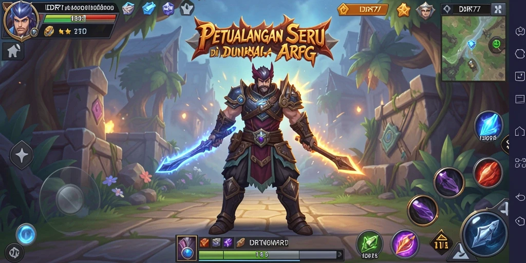 Tampilan menarik dari gameplay ARPG yang mendebarkan di IDR77.
