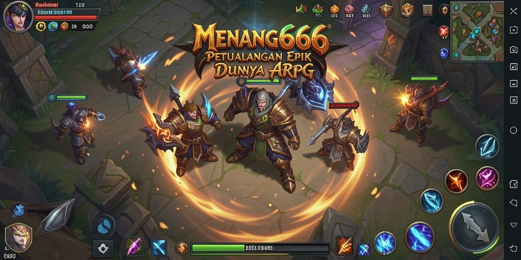 Tangkapan layar MENANG666 menampilkan aksi seru dalam pertempuran ARPG.