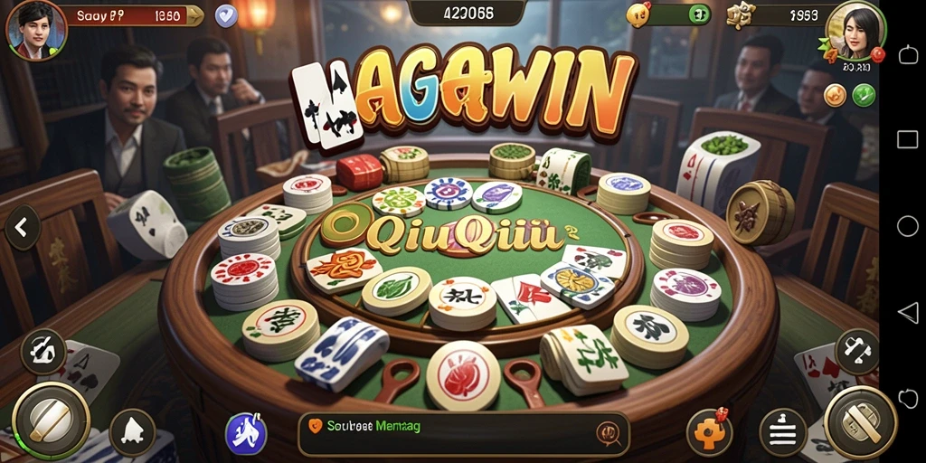 Tampilan gameplay QiuQiu yang menyenangkan di NAGAWIN.