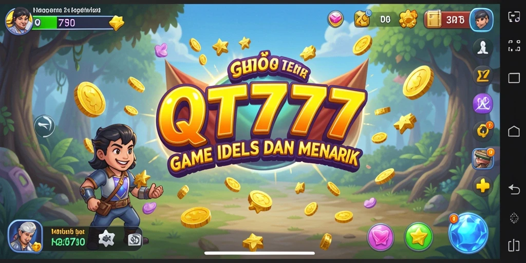 Screenshot QT777 menunjukkan gameplay seru dengan karakter yang beraksi.