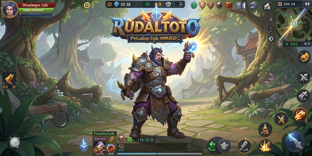 Tampilan gameplay RUDALTOTO menampilkan aksi seru dalam dunia MMORPG.