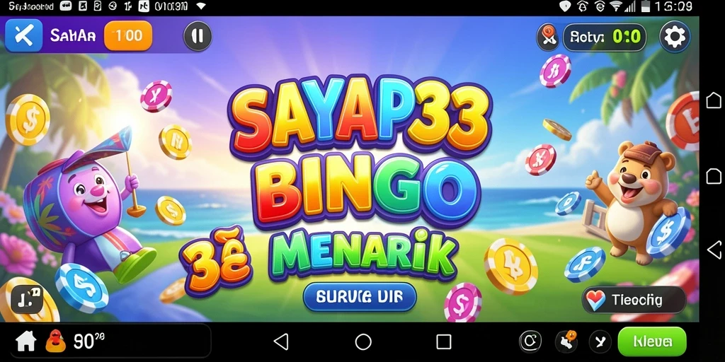 Tampilan menarik dari gameplay Bingo di SAYAP33.