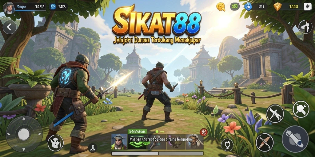 Tampilan gameplay memukau dari SIKAT88 yang menampilkan eksplorasi dunia terbuka.